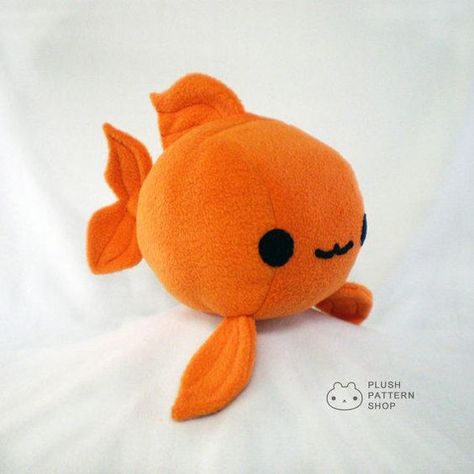 Plush Goldfish Plushie Sewing Tutorial - Fish Pattern PDF DIY from Plush Pattern Shop. Saved to plush pdf patterns. Plushies Diy, Diy Fluffy Slime, Sloth Stuffed Animal, Plushie Patterns, Fish Pattern, Sewing Stuffed Animals, Kawaii Plush, Kawaii Plushies, Fish Patterns