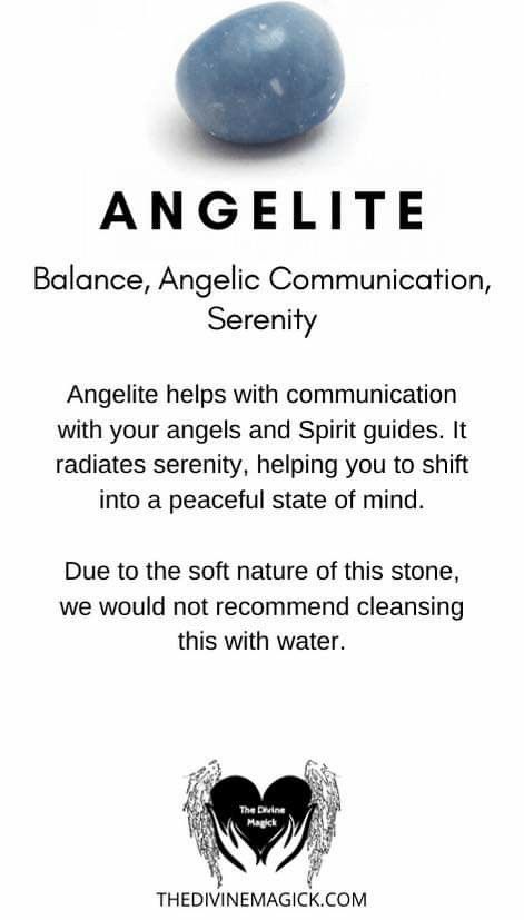 Angelite Crystal Meaning, Angelite Meaning, Crystal Notes, Angelite Crystal, Crystal Uses, Crystal Aesthetic, Crystal Guide, Crystals Healing Properties, Spiritual Crystals