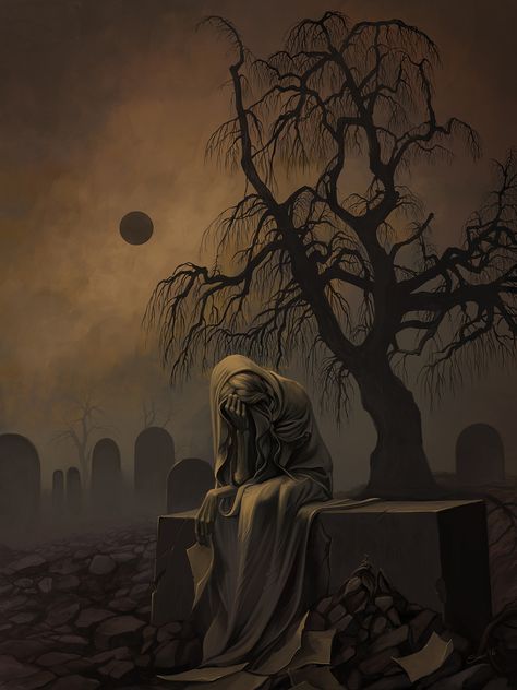 Arte Occulta, Darkness Falls, Tool Band, Women Models, Dark Images, Perfect Circle, Dark Artwork, Cemetery Art, Gothic Fantasy Art