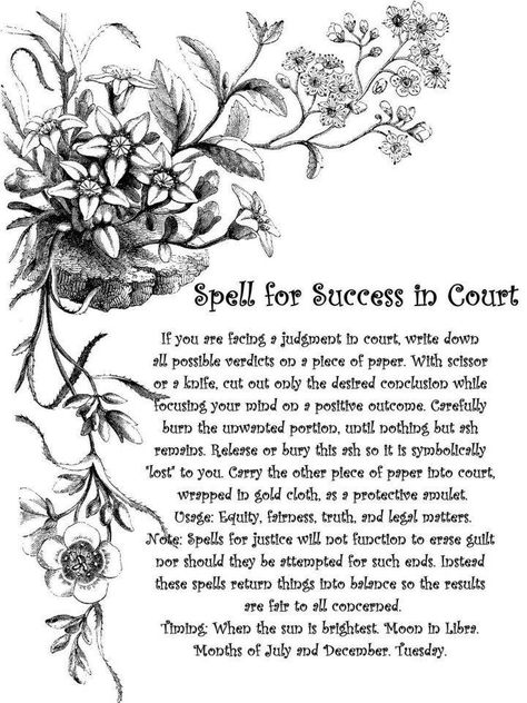 Magick Spells: #Spell for #Success in #Court.~ https://www.facebook.com/thesoulfuleclectic ☽O☾ Spell For Success, Spells Book, Book Of Shadows Pages, Luck Spells, Magic Spell Book, Magick Spells, Wiccan Spell Book, Witchcraft Spell Books, Wicca Witchcraft