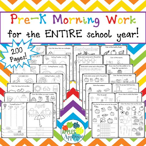 Pre K Morning Message, Prek Morning Work Free, Prek Morning Activities, Pre K Morning Work, Daycare Worksheets, Morning Work Preschool, Morning Work Kindergarten Free, Free Morning Work, Tk Classroom