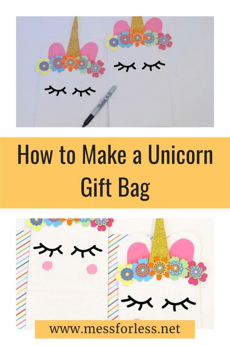 Perfect for the unicorn lover or for a party goody bag. These Unicorn Gift Bags are simple to make and add a magical touch to any occasion. Unicorn Gift Bags, Make A Unicorn, Party Goodies, Unicorn Lover, Unicorn Gifts, The Unicorn, A Unicorn, Favor Bags, Goodie Bags