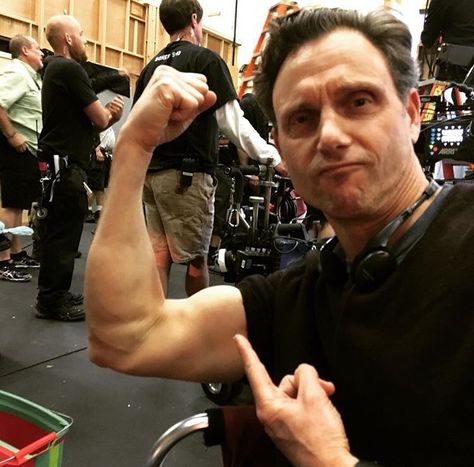 Tony Goldwyn 3-7-16 Scandal Cast, Olivia And Fitz, Invincible Comic, Tony Goldwyn, Olivia Pope, School Administration, Hugh Dancy, James Dean, Flexing