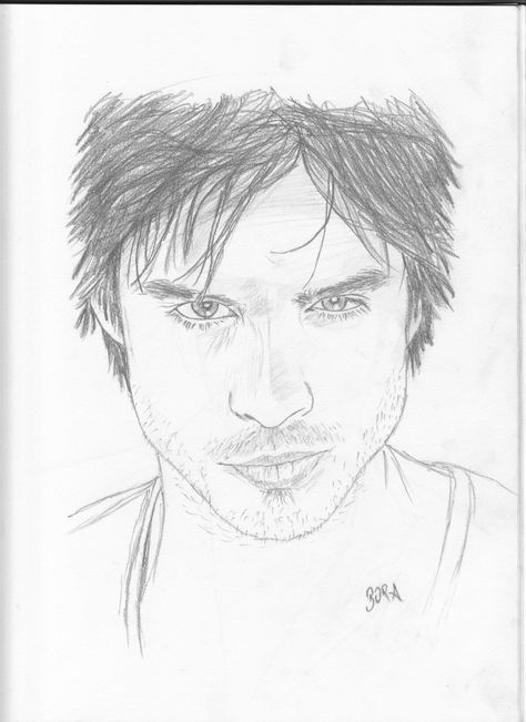 Ian Somerhalder Ian Somerhalder Sketch, Damon Salvatore Sketch Easy, Damon Drawing Easy, Damon Salvatore Drawing Easy, Damon Salvatore Sketch, Tvdu Drawings, Damon Drawing, Ian Somerhalder Drawings, Damon Salvatore Drawing