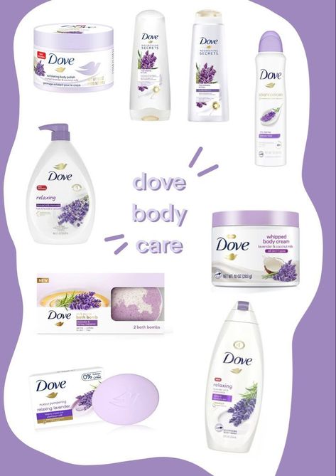 Dove Lavender Body Wash, Dove Body Care Routine, Lavender Scent Combo, How To Smell Like Lavender, Dove Body Care, Dove Lavender, Lavender Skin Care, Lavender Deodorant, Koleksi Makeup