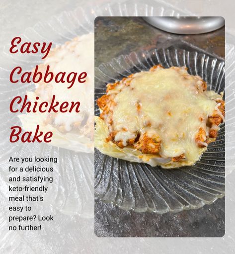 Try Our Delicious Cabbage Chicken Bake😊 Cabbage Steaks With Chicken, Baked Cabbage Steaks, Cabbage Chicken, Keto Cabbage, Baked Cabbage, Cabbage Steaks, Chicken And Cabbage, Chicken Bake, Chicken Dinner Recipes