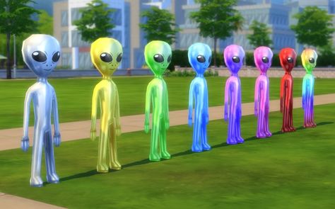 Mod The Sims - Inflatable Aliens Alien Furniture, Sims 4 Alien, Inflatable Alien, Alien Decor, Furniture Cc, Electronic Art, Sims 4 Mods, The Sims, Aliens