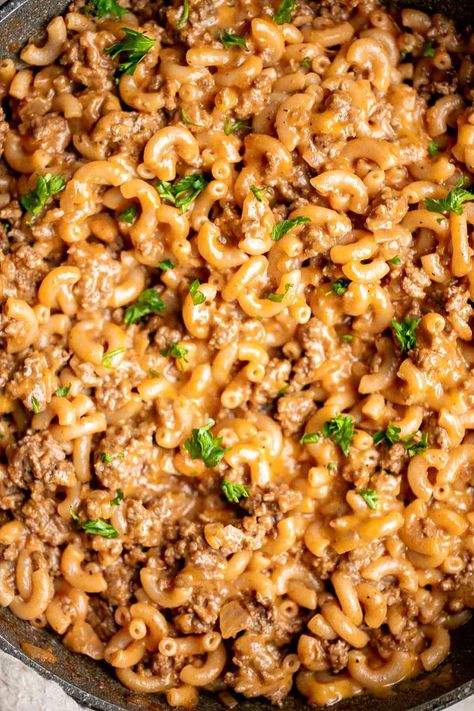 Homemade Hamburger Helper - Ahead of Thyme Turkey Helper, Healthy Hamburger Helper, Beef Mac And Cheese, Healthy Hamburger, Baked Ziti With Sausage, Best Ground Beef Recipes, Easy Fall Dinners, Hamburger Helper Recipes, Meat Lasagna