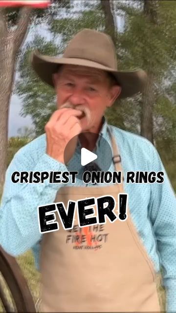 Kent Rollins | Outdoor Cooking on Instagram: "Recipe at KentRollins.com Crispiest Onion Rings EVER #cowboycooking #onionrings #recipes #crispy" Easy Air Fryer Onion Rings, A&w Onion Rings Recipe, Best Onion Rings Recipe, Panko Onion Rings, Onion Strings Recipe, Onion Rings Recipe Easy, Stuffing Side Dishes, Homemade Onion Rings, Kent Rollins