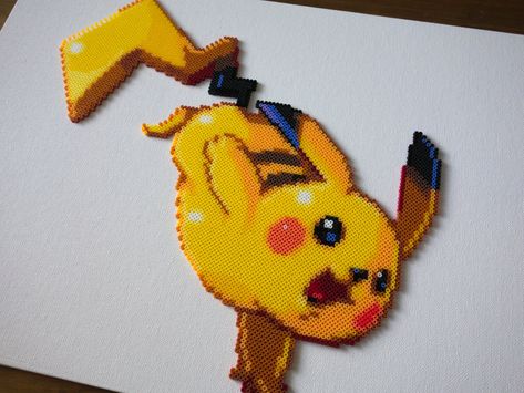 Hama Mini, Pikachu Plush, Pokemon Perler Beads, Perler Art, Bead Sprite, Art Accessories, Fuse Beads, Perler Bead Art, Perler Bead Patterns