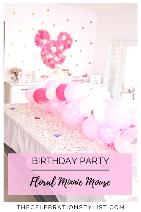 Throw the cutest floral Minnie Mouse birthday party. Find all the decor and food ideas over on the blog. - Celebration Stylist Minnie Mouse Birthday Party Ideas, Cute Minnie Mouse, Fun Educational Activities, Floral Birthday Party, Minnie Mouse Birthday Party, Printable Activities For Kids, Holiday Printables, Mouse Birthday, Creative Craft