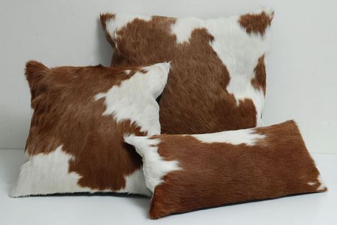 Bedroom Pillows Arrangement, Pillow Covers Design, Cowhide Decor, Western Pillows, Cowhide Cushions, Cowhide Furniture, Designer Bed Sheets, Emoji Pillows, Retail Store Interior Design