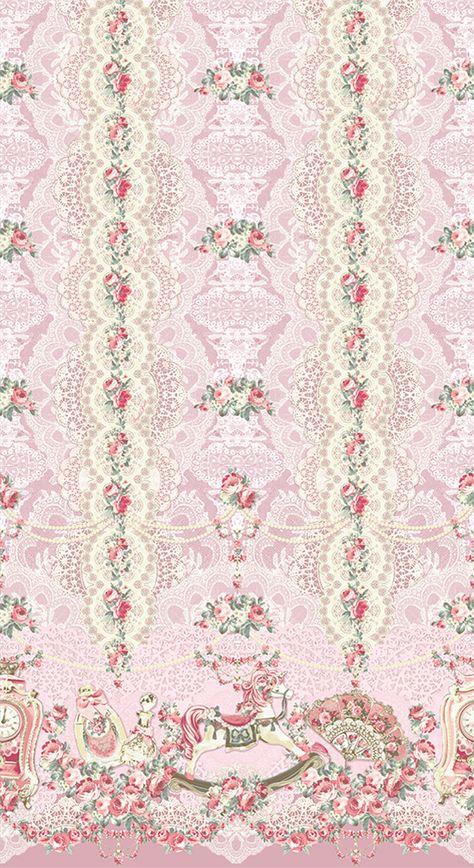 Angelic Pretty - Belle Epoque Rose Wallpaper Iphone Vintage, Cocoppa Wallpaper, Trendy Wallpaper, Iphone Wallpaper Vintage, Pretty Prints, Kawaii Wallpaper, Phone Themes, Wallpaper Iphone Cute, Pink Wallpaper