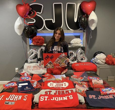 St John University, Manifestation Collage, St Johns University, Dream Manifestation, College Bed, College Decision, College Vibes, Bed Party, College Acceptance