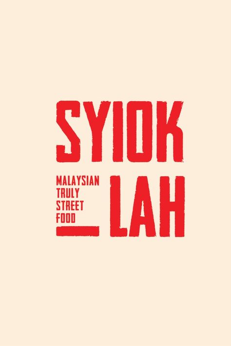 Typography logo proposal for Malaysian street food restaurant. Asian Logo Design, Chinese Restaurant Logo, Malaysian Street Food, Street Food Restaurant, Logo Proposal, Food Stall Design, Street Food Design, Chinese Street Food, Food Typography