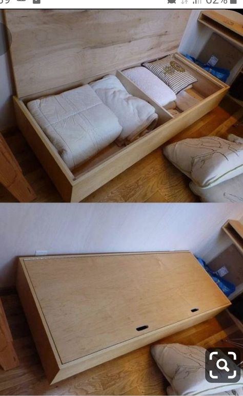 Tiny House Storage Ideas, Diy Sofa Bed, House Closet, Tiny House Furniture, Storage Seat, House Storage, Small Bedroom Storage, Tiny House Storage, Sofa Bed With Storage