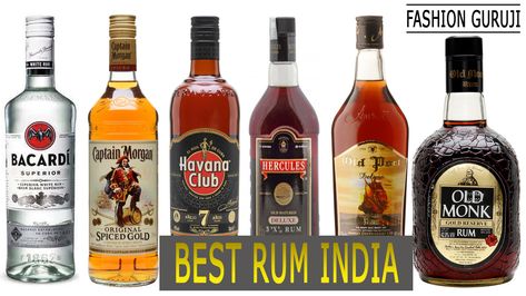 Top 10 Best Rum Brands with Price in India 2018 Best Rum Brands, Old Monk Rum, Bacardi Gold, Havana Club Rum, Rum Brands, Malibu Pineapple, Good Rum, Best Red Wine, Bacardi Rum