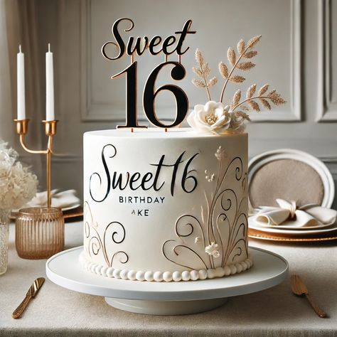 Sweet 16 Birthday Cakes Images 7 Sweet 16 Cake Designs, Simple Sweet 16 Cakes, Sweet 16 Birthday Cakes Simple, Sweet 16 Birthday Cakes Elegant, Birthday Cake 16 Sweet Sixteen, Sweet 16 Cake Ideas, 16 Birthday Cake Ideas, 16th Birthday Cakes, Sweet 16 Birthday Cakes