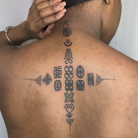 Adinkra Tattoo, African Warrior Tattoos, Black People Tattoos, African Tattoo, African Symbols, Tattoo Inspiration Men, Summer Tattoo, Tattoos For Black Skin, Adinkra Symbols