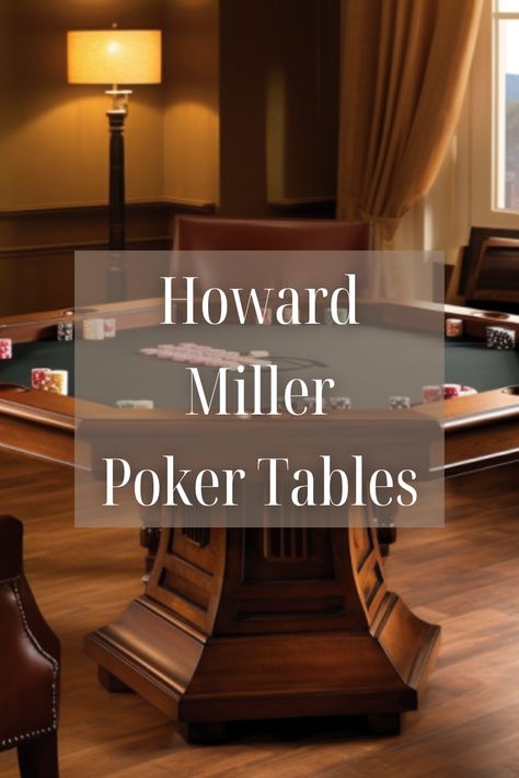 Howard Miller Poker Tables Discover the epitome of style and sophistication with the Howard Miller Poker Tables Collection. Melding exquisite design with unrivaled functionality, these tables redefine the art of gaming. Crafted with precision and showcasing Howard Miller's renowned craftsmanship, each piece is a statement of luxury. From traditional elegance to modern flair, this collection offers a diverse range of options to suit every taste. Modern Poker Table, Poker Table And Chairs, Gambling Table, Villa Interiors, Poker Tables, Pub Games, Brown Cups, Howard Miller, Lounge Ideas