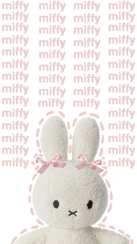 Bunny Coquette Wallpaper, Pink Acubi Wallpaper, Miffy Iphone Wallpaper, Cute Miffy Wallpaper, Miffy Pixel Grid, Pink Miffy Wallpaper, Pink Doodle Wallpaper, Miffy Background, Miffy Wallpaper Iphone