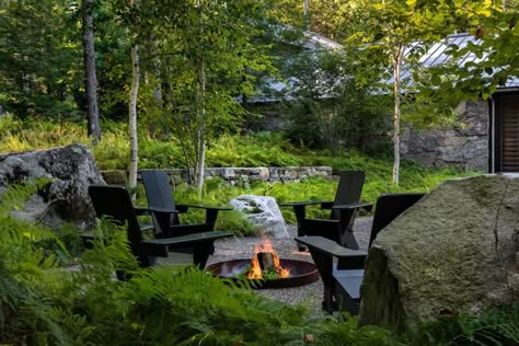 Richardson  Associates | Landscape Architects | Maine Sleeping Photography, Mountain Landscaping, Woodland Retreat, Mountain Farm, Woodland House, Hillside Garden, Knox County, Planting Design, Lakeside Cottage