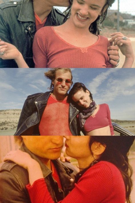 Woody Harrelson and Juliette Lewis on the set of Natural Born Killers, 1994. Juliette Lewis Natural Born Killers, Natural Born Killers Quotes, Woody Harrelson 90s, Natural Born Killers Tattoo, Natural Born Killers Aesthetic, Woody Harrelson, Juliette Lewis, Most Paused Movie Scenes, Denis Villeneuve