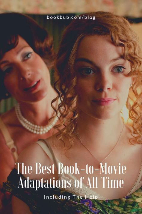 Our readers shared their favorite book-to-movie adaptations fo all time. The Help made the list. #books #movies #moviebuffs Fun Movies To Watch, Movies From Books, The Help Movie, Movie List To Watch, Help Movie, Top Romantic Movies, Book Vs Movie, Books Made Into Movies, Top Movies To Watch