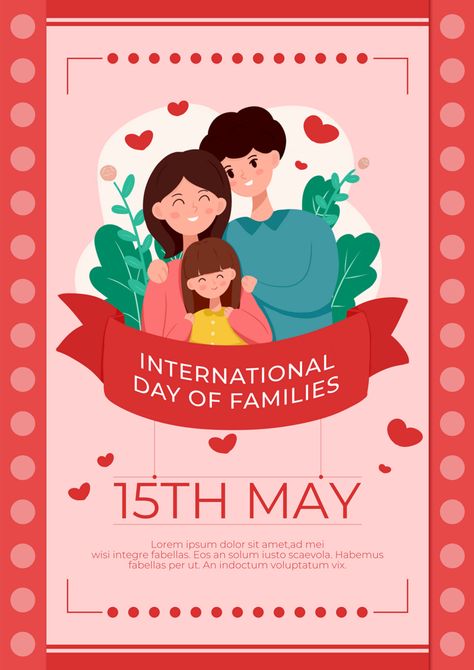 Red background family day poster plant#pikbest#templates Family Day Poster, International Day Of Families, International Family Day, Background Family, Plant Cartoon, Happy National Day, Mothers Day Poster, New Year Pictures, New Years Poster