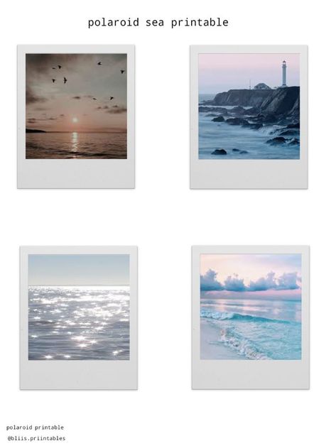 During this pandemic i know that some of you guys really miss bringing your polaroid camera to the beach an taking pictures of the sea.So i made this printable for you to bring back sweet memories of the sea to you! Polaroid Pictures Aesthetic Printable, Aesthetic Polaroid Pictures, Polaroid Pictures Aesthetic, Beach Polaroid, Polaroid Printable, Sea Printable, Beach 2024, Polaroid Photography, Diy Best Friend Gifts