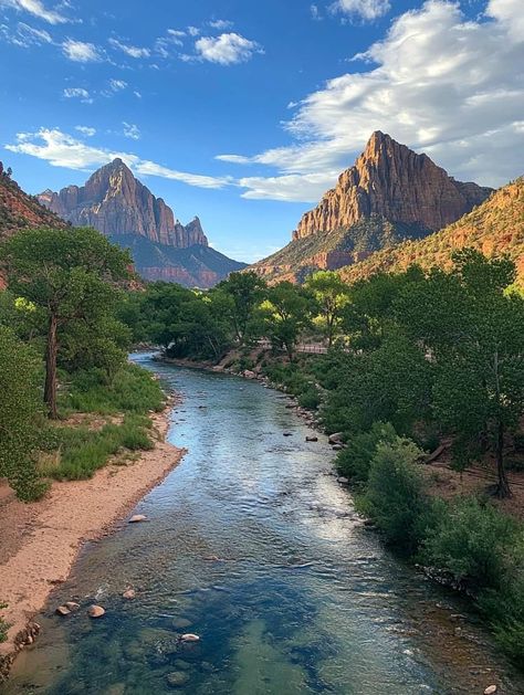 Zion National Park, Utah, USA Park City Utah Summer, Utah Summer, Escape To Nature, Adventure Places, Mama Earth, Nature Therapy, Background Inspiration, Ski Instructor, To The Unknown