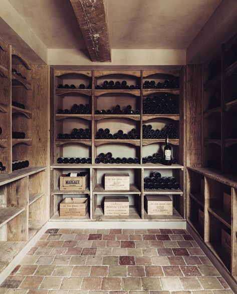 Rustic Wine Cellar, Kirby Design, Wine Cellar Basement, French Terracotta, Southern Interior, Wine Cellar Door, Wine Cave, Home Wine Cellars, Custom Wine Cellars