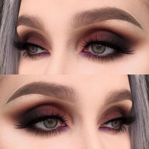 Trucco Smokey Eye, Dark Smokey Eye Makeup, Make Up Mata, Classic Makeup Looks, Dark Smokey Eye, Tutorial Eyeliner, Make Up Designs, Natural Eye Makeup Tutorial, Classic Makeup