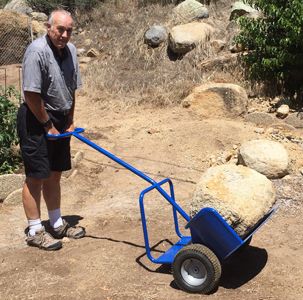 Move large rocks with the Potwheelz hand truck! Large Backyard Landscaping Ideas, Moving Tools, Large Backyard Landscaping, Farm Tools, Hand Trucks, Landscaping With Large Rocks, Large Backyard, Construction Tools, Backyard Landscaping Ideas