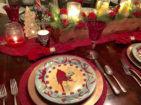 Lenox Winter Greetings Everyday Lenox Winter Greetings, Winter Greetings, Christmas Dinner Table, Christmas Time Is Here, Christmas Tablescapes, Christmas Table Settings, Christmas Table Decorations, Holiday Tables, Christmas Dinner