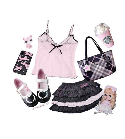 Peony Aesthetic, Dolly Fashion, Street Outfits, Fashion Kawaii, Girl Fashion Style, Aesthetic Streetwear, Fairy Grunge, The Doll, Pink Outfits