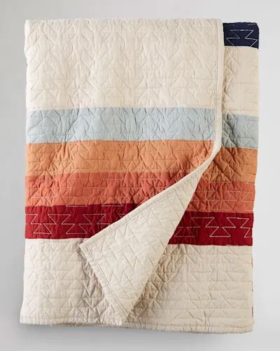 Pendleton Quilt, Southwestern Quilts, Navy And Copper, Trail Design, Pendleton Blanket, Wool Blankets, Pendleton Woolen Mills, Quilted Sham, Twin Quilt