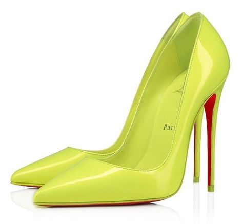 Beautiful Shoes, Christian Louboutin, High Heels, Angel, Pumps, Women Shoes, Heels, Yellow