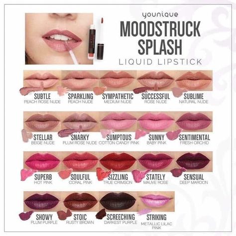 Younique Splash Liquid Lipstick, Winter Lip Color, Vampy Lips, Lipsense Lip Colors, Diy Dry Shampoo, Winter Lips, Younique Beauty, Younique Presenter, Semi Permanente