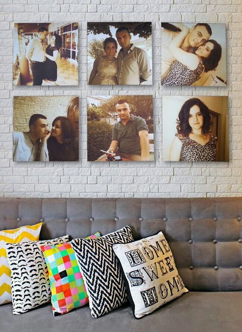 Frameless Pictures On Wall, Frameless Picture Frames, Pictures On Wall, Family Picture Frames, Frame Ideas, Family Picture, Family Pictures, Manila, Picture Frame