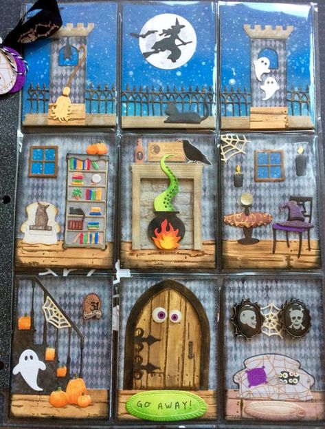 Scrapbook Room Organization, Pocket Pals, Pocket Letter Pals, Haunted Mansion Halloween, Pocket Full Of Sunshine, Pocket Pal, Pocket Envelopes, Halloween Scrapbook, Pocket Letter