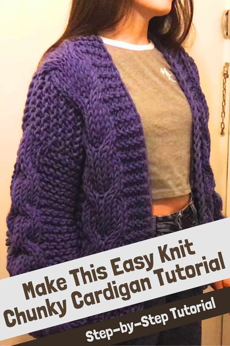 Are you ready to elevate your style with a fantastic chunky oversized cardigan? Look no further! We've stumbled upon an amazing tutorial by the talented Hobbi CROCHET, and we can't wait to share the joy of creating your very own oversized cardigan step by step. Grab your super bulky yarn, and those 12mm needles, and let's dive into this easy pattern that promises a cozy addition to your wardrobe. When it comes to creating a chunky oversized cardigan, the choice of yarn is crucial... Free Super Chunky Knitting Patterns, Bulky Knit Cardigan Pattern Free, Bulky Yarn Knitting Patterns Free, Super Chunky Yarn Crochet Patterns, Chunky Cardigan Pattern, Bulky Yarn Patterns, Cardigan Tutorial, Chunky Knit Sweater Pattern, Knit Vest Pattern Free