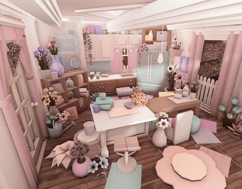 Farmhouse Layout, Preppy House, House Ideas Outside, House Ideas Bloxburg, Danish House, Kitchen Bloxburg, Blocksburg Room Ideas￼, Diy Bunk Bed, Bloxburg House Ideas Layout