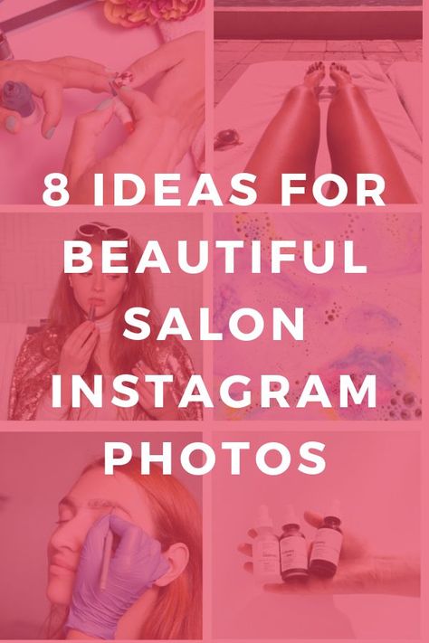 Salon Marketing Idea: 8 ideas for beautiful salon Instagram photos! Want to promote your salon social media? It's all about posting pretty designs and photos! Get salon marketing tips and business building advice in this article! Beauty Salon Promotion Ideas, Beauty Salon Advertising Ideas, Beauty Salon Instagram Posts, Hairstylist Social Media Posts, Busy Salon, Beach Salon, Salon Marketing Social Media, Salon Social Media, Beauty Salon Marketing