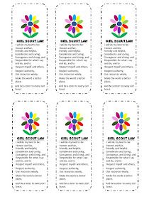 Snugglebug University: Free Girl Scouts' Kaper Chart and Bookmark Girl Scout Crafts Daisy, Kaper Chart, Girl Scout Daisy Petals, Girl Scout Daisy Activities, Girl Scout Meeting Ideas, Bridging Ceremony, Girl Scout Promise, Scout Law, Girl Scout Mom