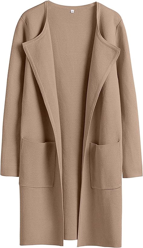 Classy Sweater, Lapel Top, Fall Outerwear, Buy Coats, Lapel Coat, Gilet Long, Fashion Aesthetics, Collared Coat, Lightweight Cardigan