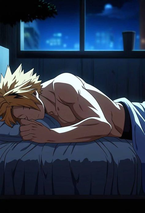 Mha Hot Daddy, Makeover Ideas, Kaminari Denki Fanart, Hot Mha Characters, Spicy Denki Fanart, Kaminari Fanart, Sleeping Poses Drawing Reference, 6 People Matching Pfp, Kamijirou Fanart