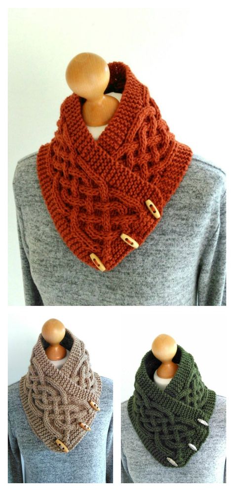 Neckwarmer Knitting Pattern Free, Celtic Cowl Knitting Pattern, Outlander Knitting Patterns Free, Outlander Crochet, Celtic Knitting, Knitted Cowls, Outlander Knitting Patterns, Knit Cowl Pattern Free, Outlander Knitting