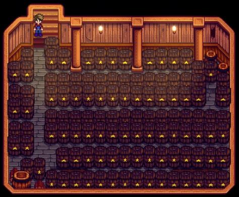 Stardew Farms, Stardew Valley Layout, Stardew Valley Tips, Stardew Valley Farms, Stardew Valley, Sandbox, Animal Crossing, Basement, The Magic