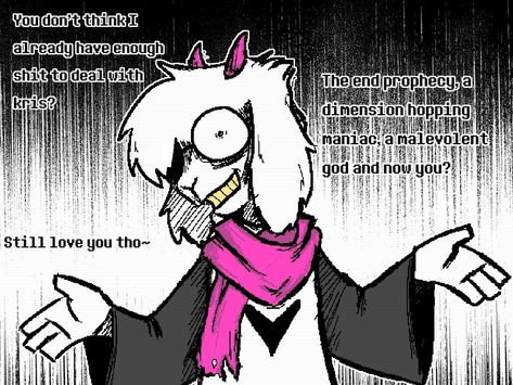 Ralsei Pfp, Silly Goat, Deltarune Funny, Asriel Dreemurr, Undertale Deltarune, Letting Your Guard Down, Fox Games, Undertale Funny, Toby Fox